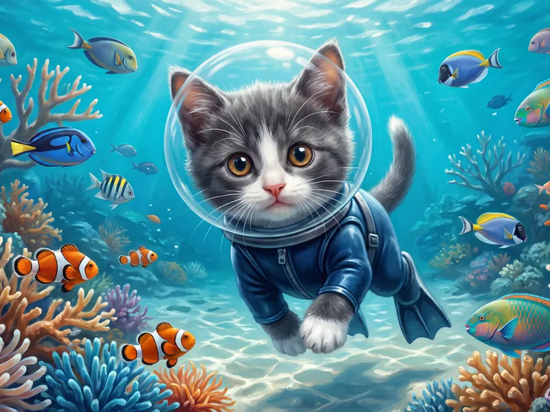 Flipper-Footed Fancy Cat
