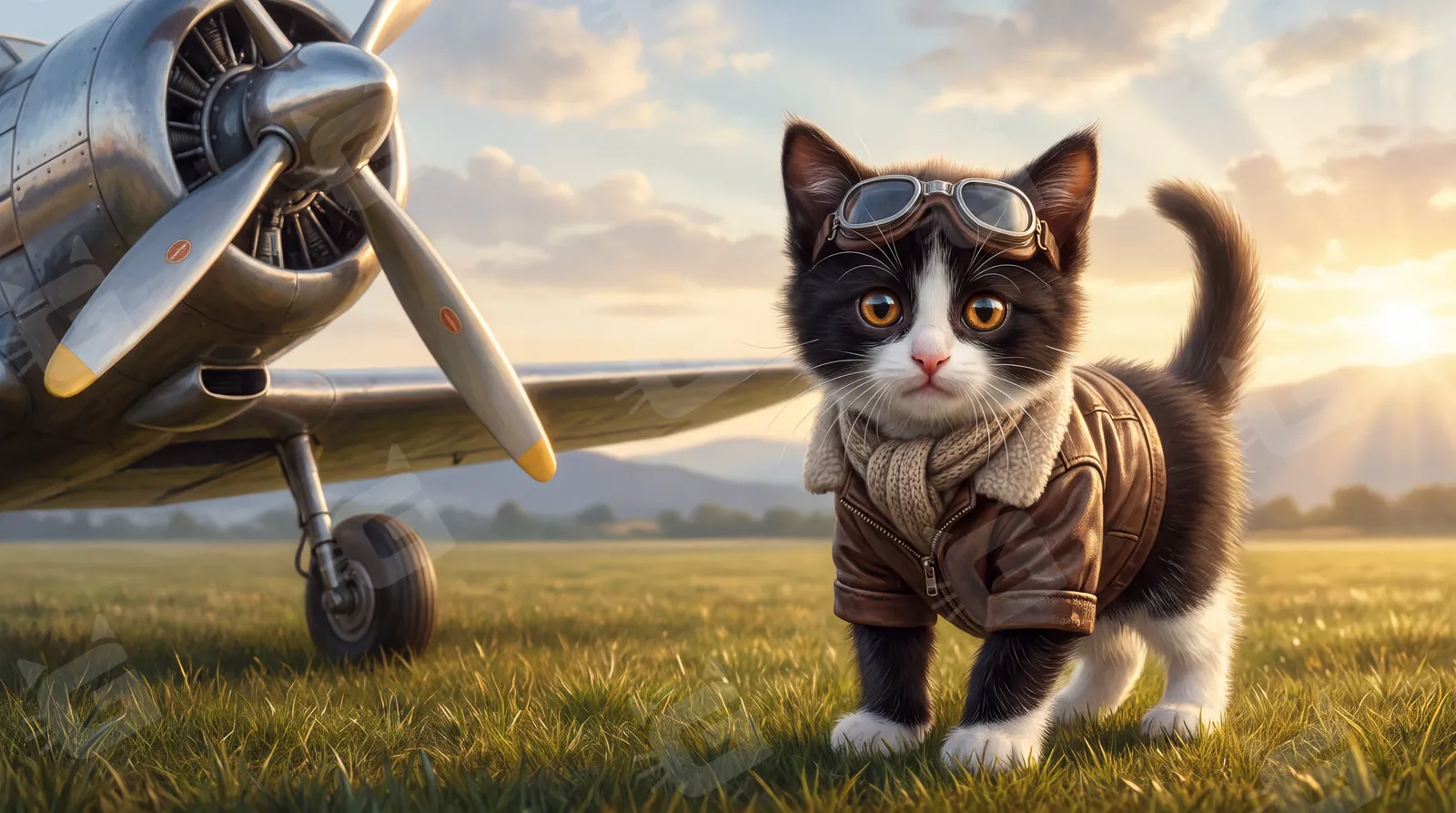 Tuxedo Sky Ace Pilot
