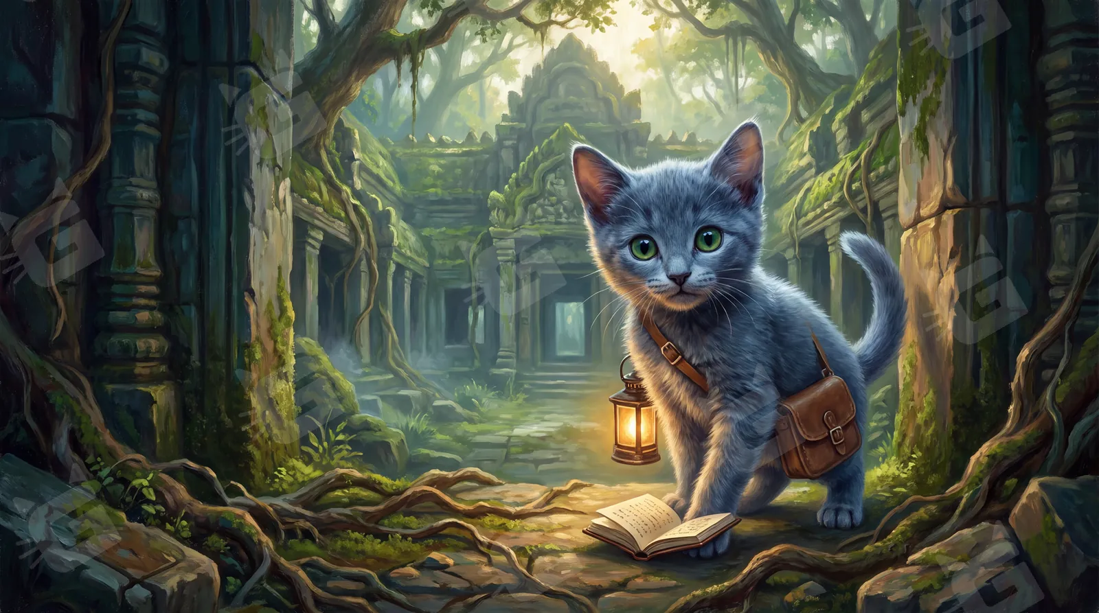 Blue Explorer and the Temple of Yarn
