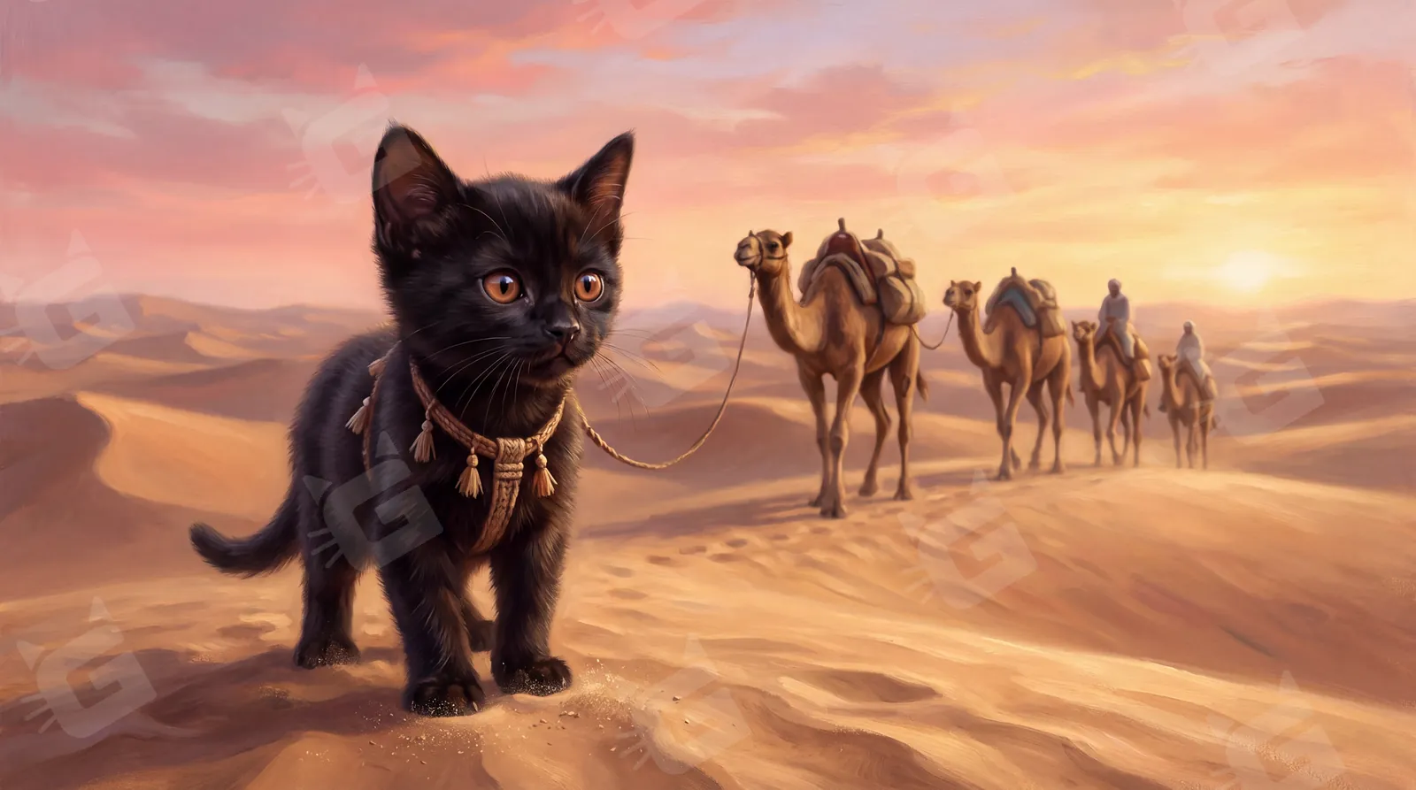 Sheikh Meow-hammed's Caravan Cat