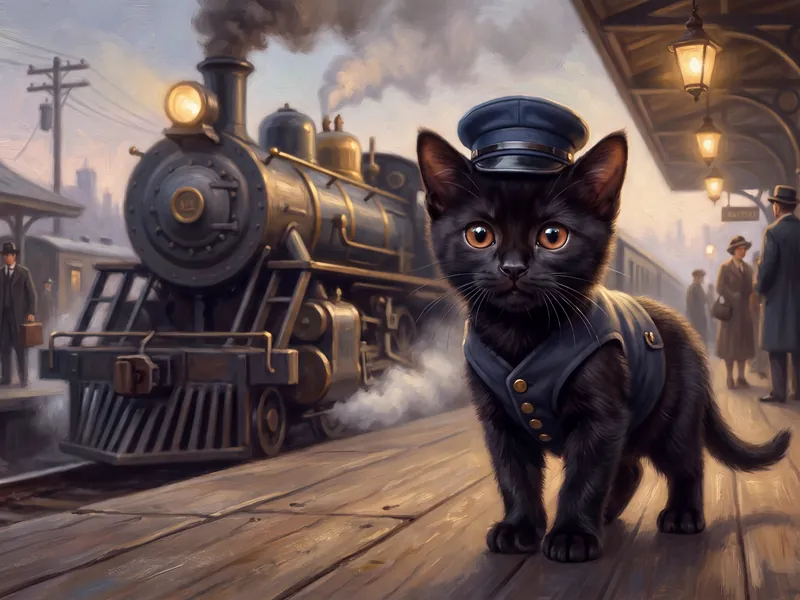 Midnight Rail Meow-ster