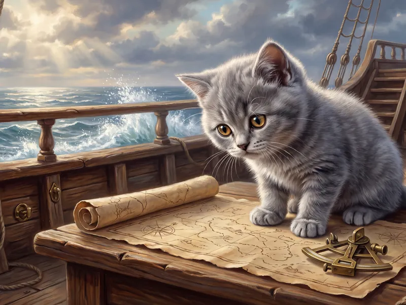 Sir Reginald Silverpaw Navigates the Storm