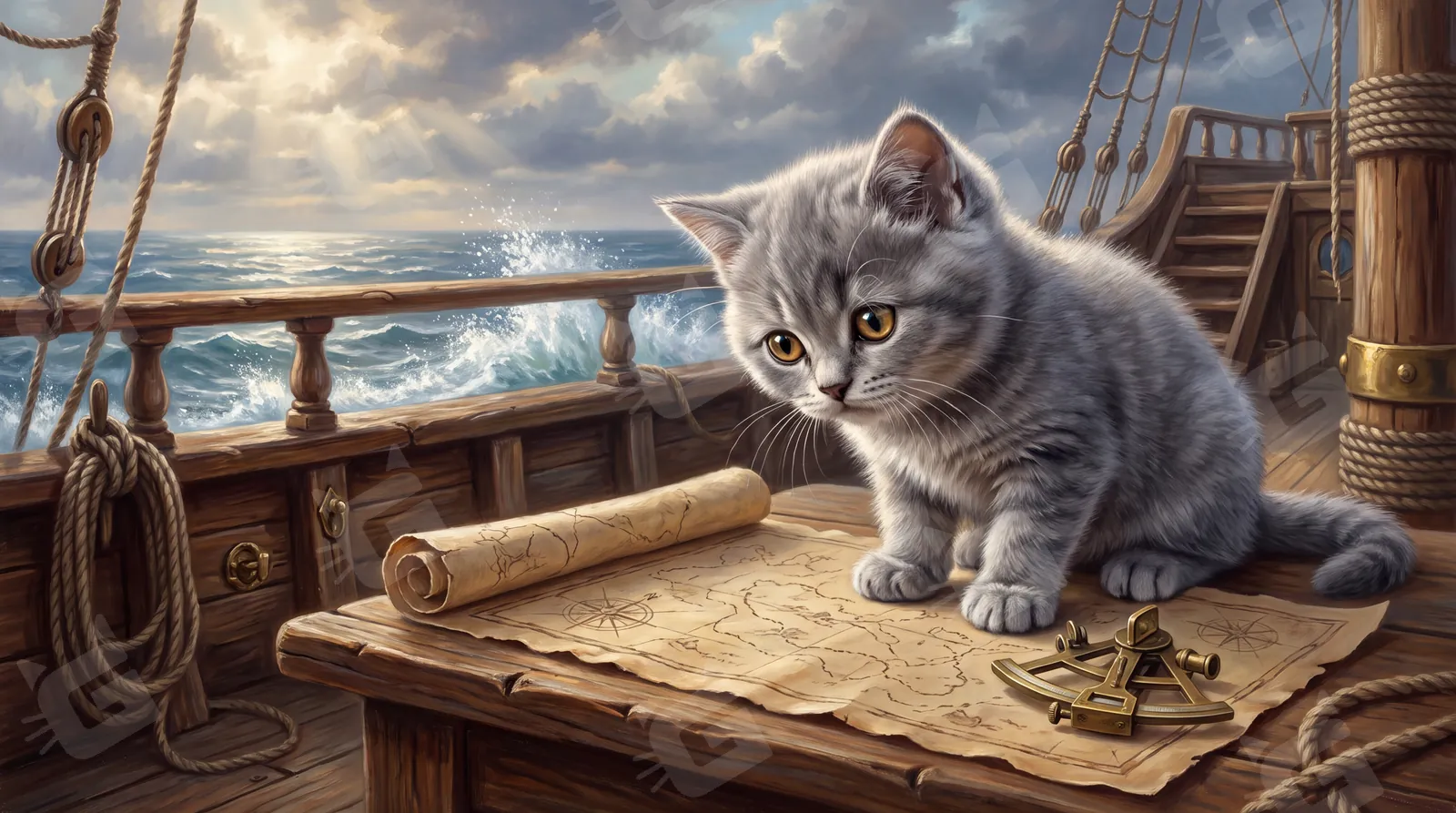 Sir Reginald Silverpaw Navigates the Storm
