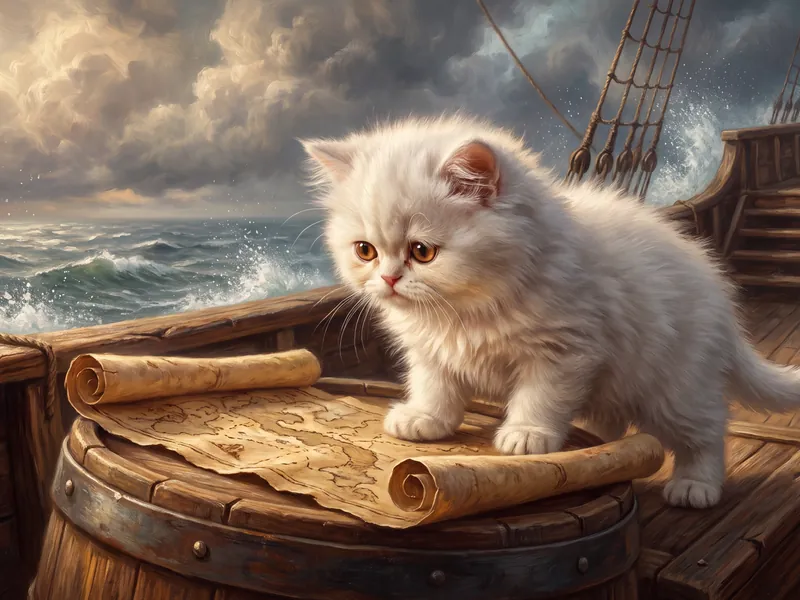 Snowy Sailor Charts Unknown Waters