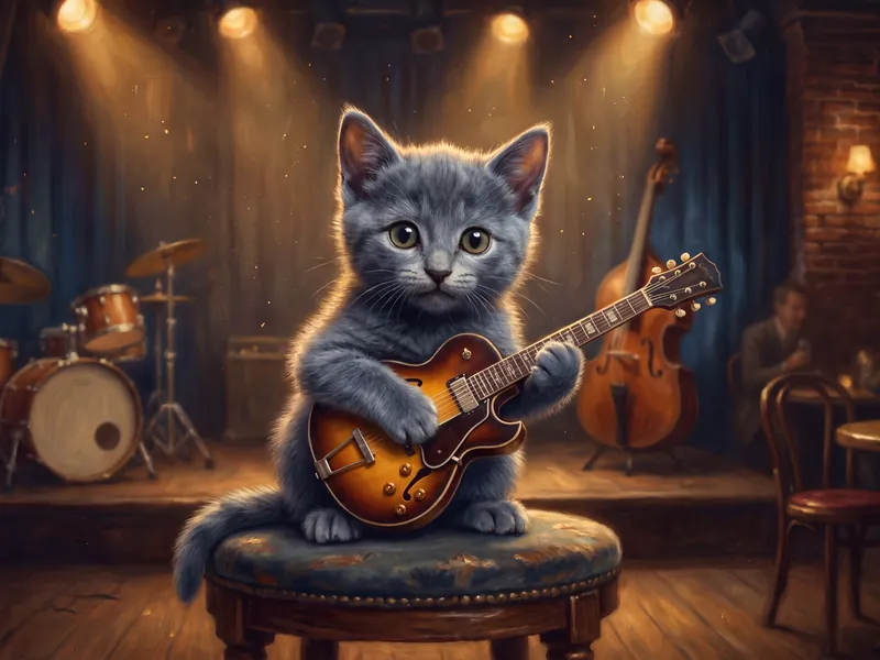 Blue Note Blues Kitten