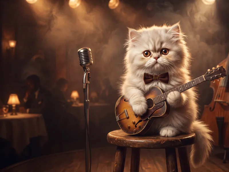 Fluffy Frets and Feline Riffs