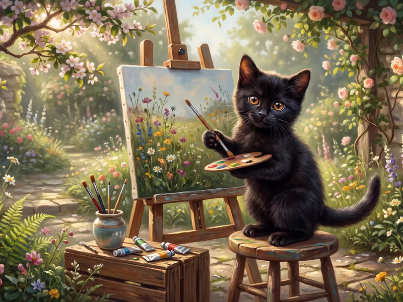 Midnight Monet - Palette in Paw