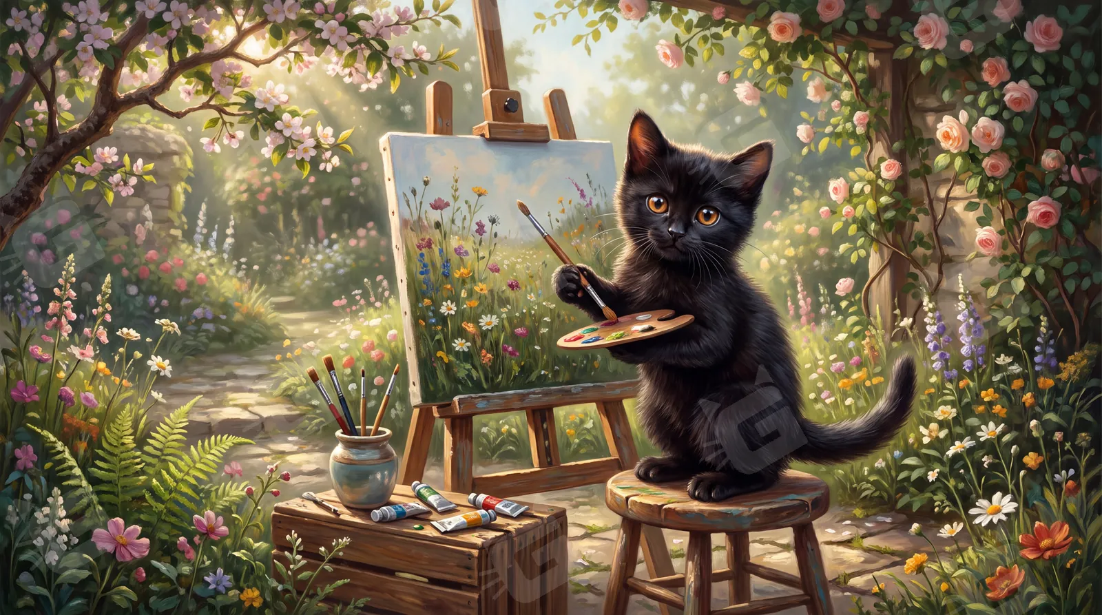 Midnight Monet - Palette in Paw
