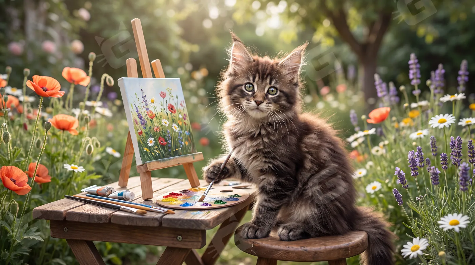 Maine Coon Masterpiece in Progress