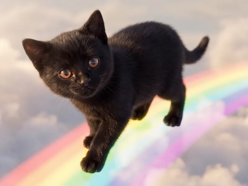 Midnight Paws on the Rainbow Bridge