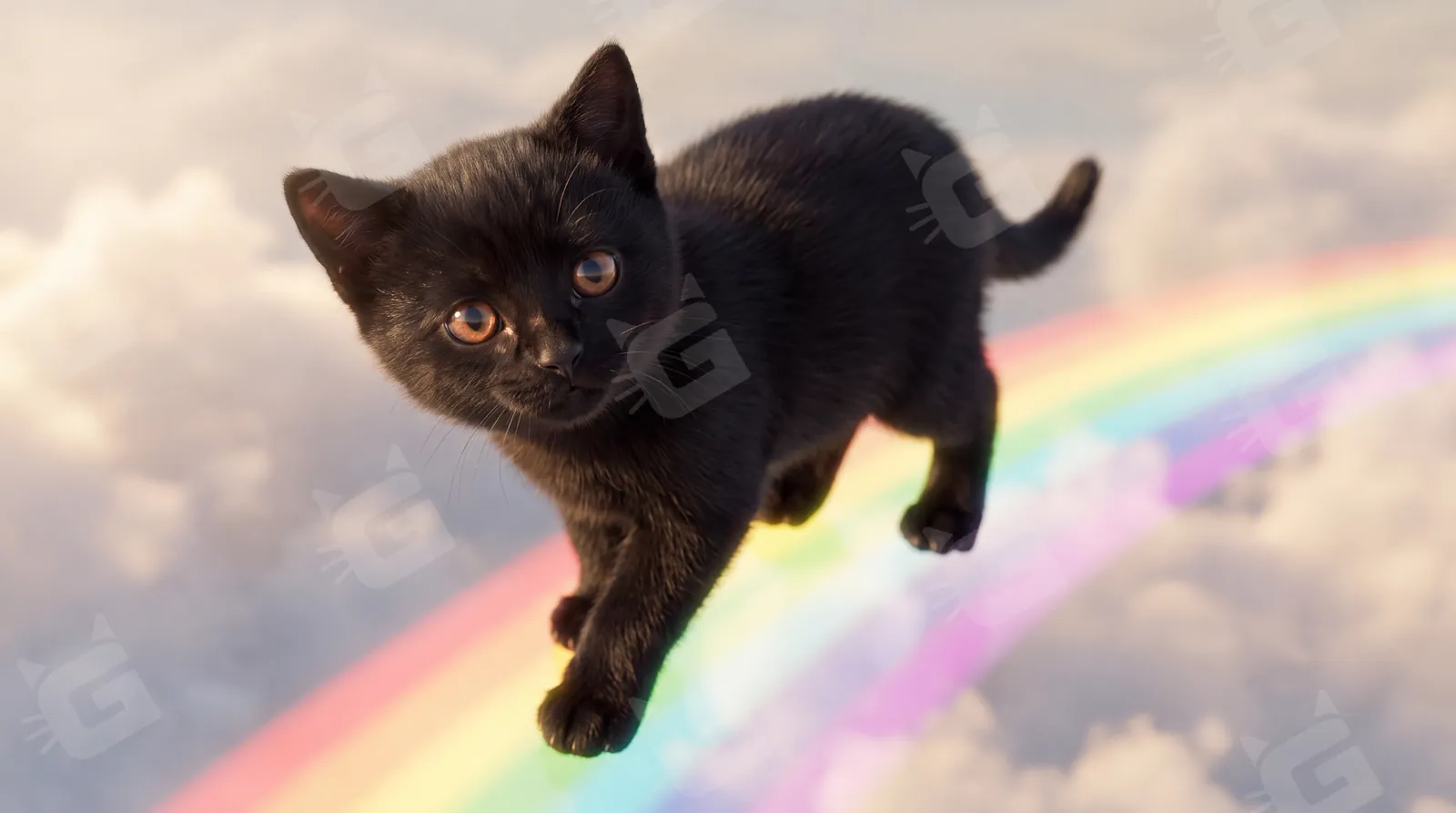 Midnight Paws on the Rainbow Bridge