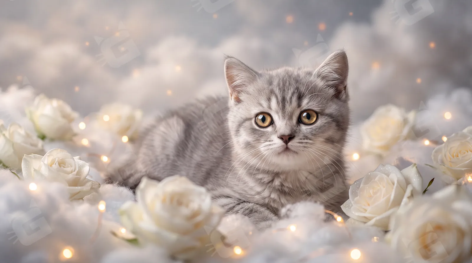 Silver Tabby Starlight Roses