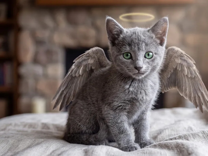 Little Angel in Gray