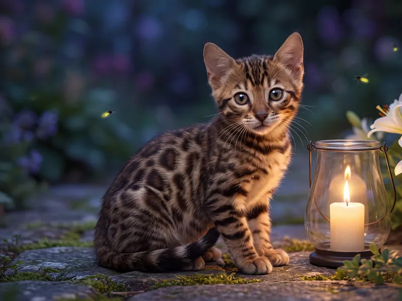 Bengal Rosette Vigil Light