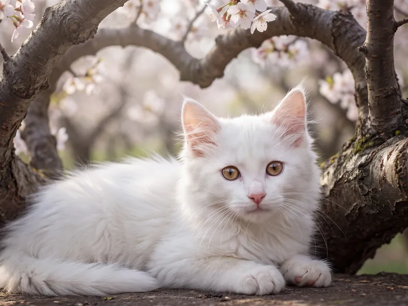 Angora Under the Heart Blossoms