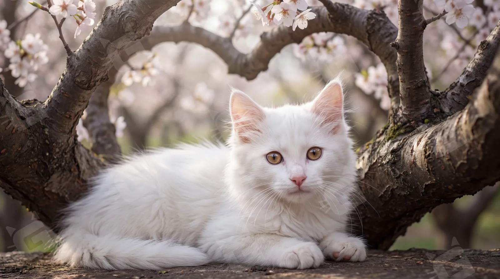 Angora Under the Heart Blossoms