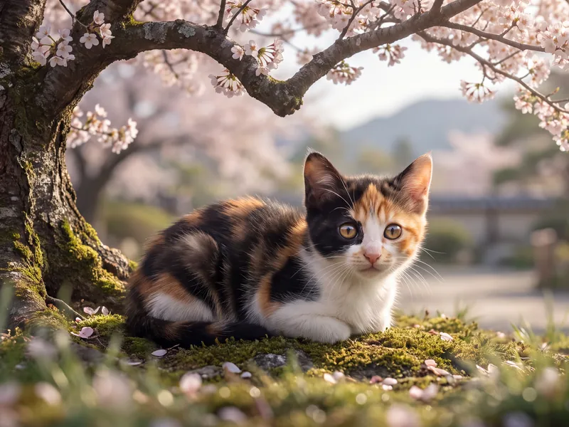 Calico's Cherry Blossom Heart