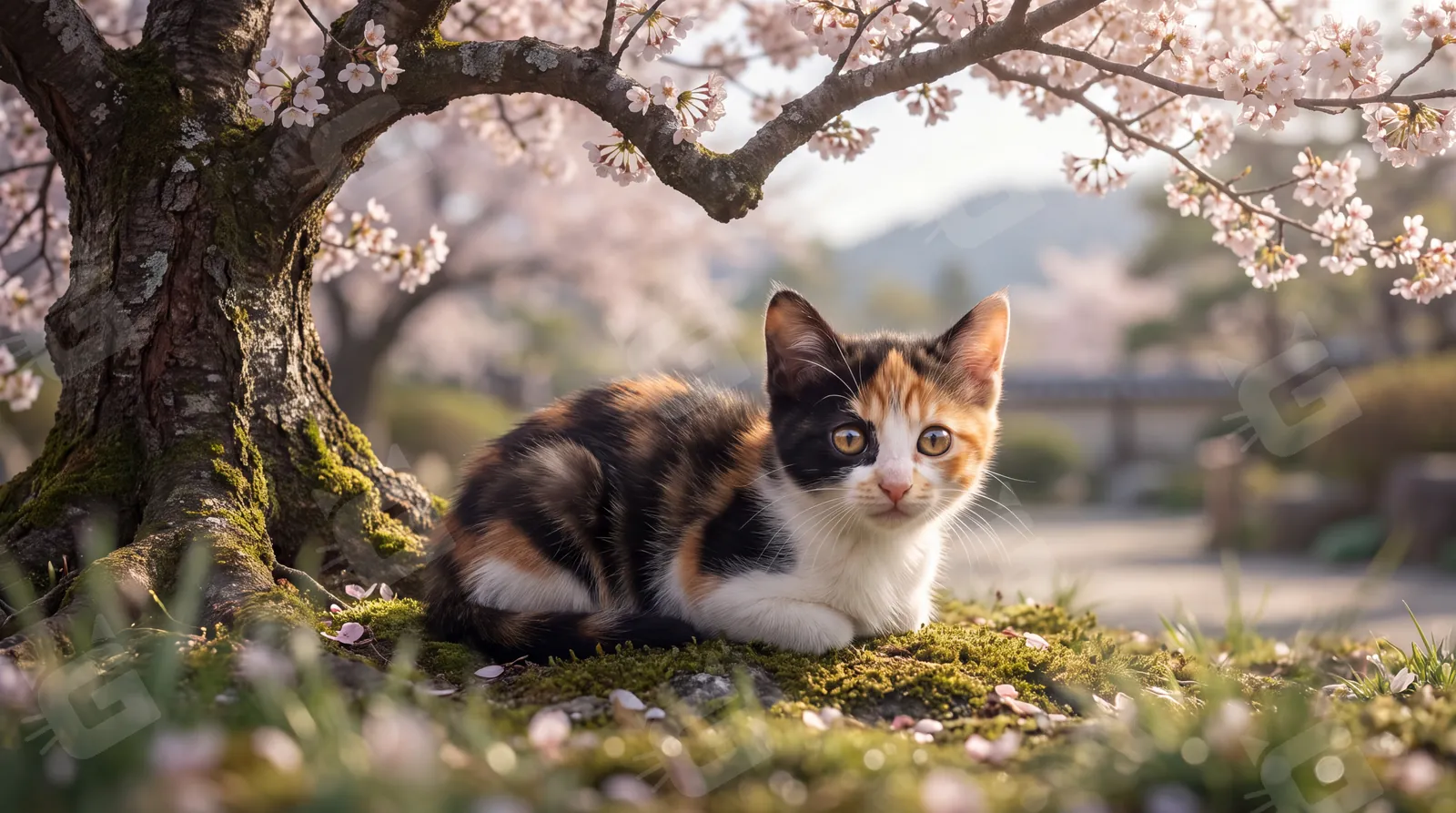 Calico's Cherry Blossom Heart