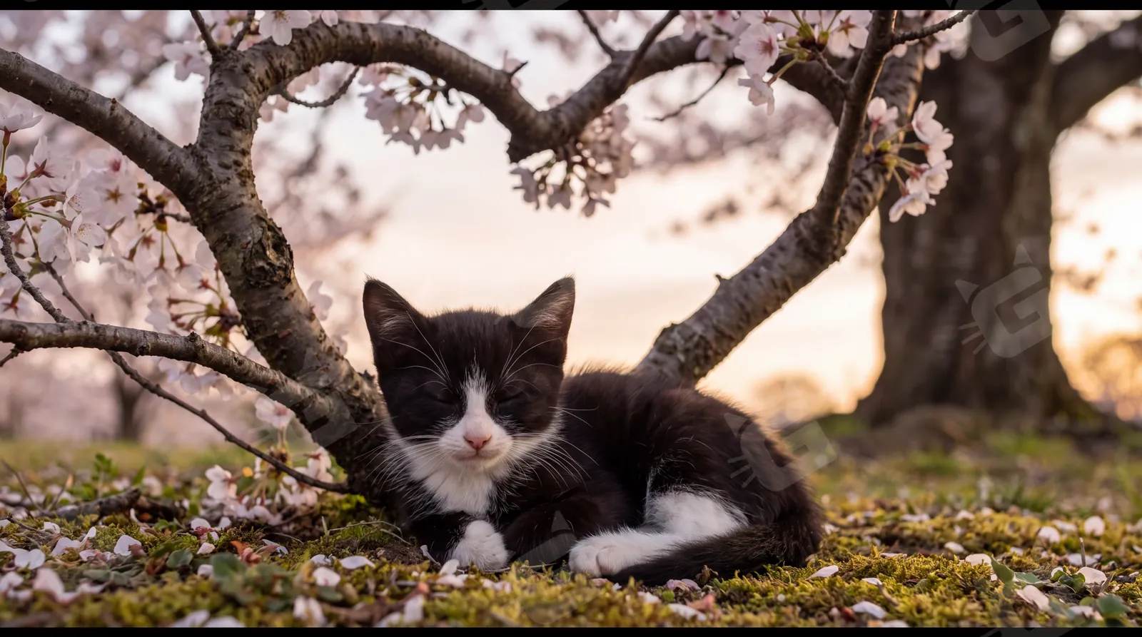 Tuxedo's Petal-Soft Farewell