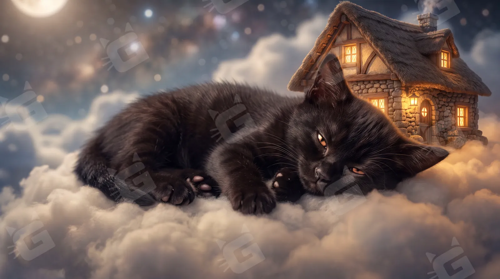 Moonlit Vigil at the Forever Home