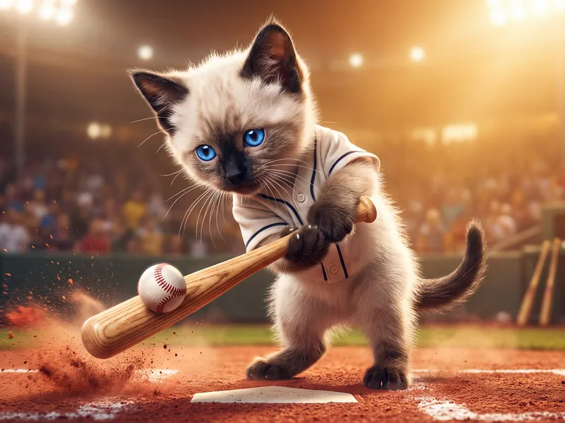 Batter Up Tabby