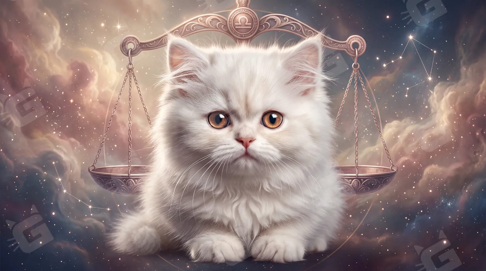 Fluffy Libra: Elegance on Both Sides