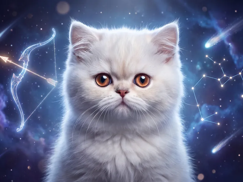 Fluffy Archer: Sagittarius Takes Aim